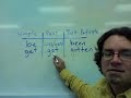 The past tense is similar to the present perfect tense