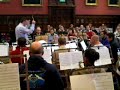 band of the grenadier guards plus special guests conducted by major barry wassell in a rehearsal of philip sparke's music of the spheres for a soon to be released cd.