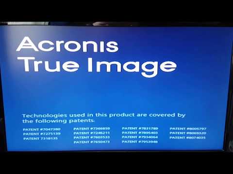 Acronis True Image 2017 Recovering System With Boot UP Disc