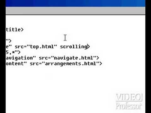 HTML Tutorial: Remove the Scroll Bar from Frames