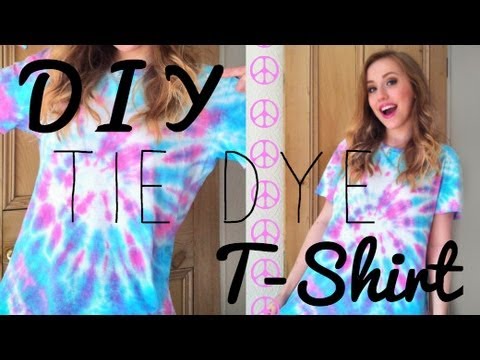 how to tie dye a rainbow t-shirt