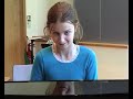 Georgina Foster plays Mamma Mia by Abba