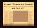 Renault F1 Roadshow Warszawa
