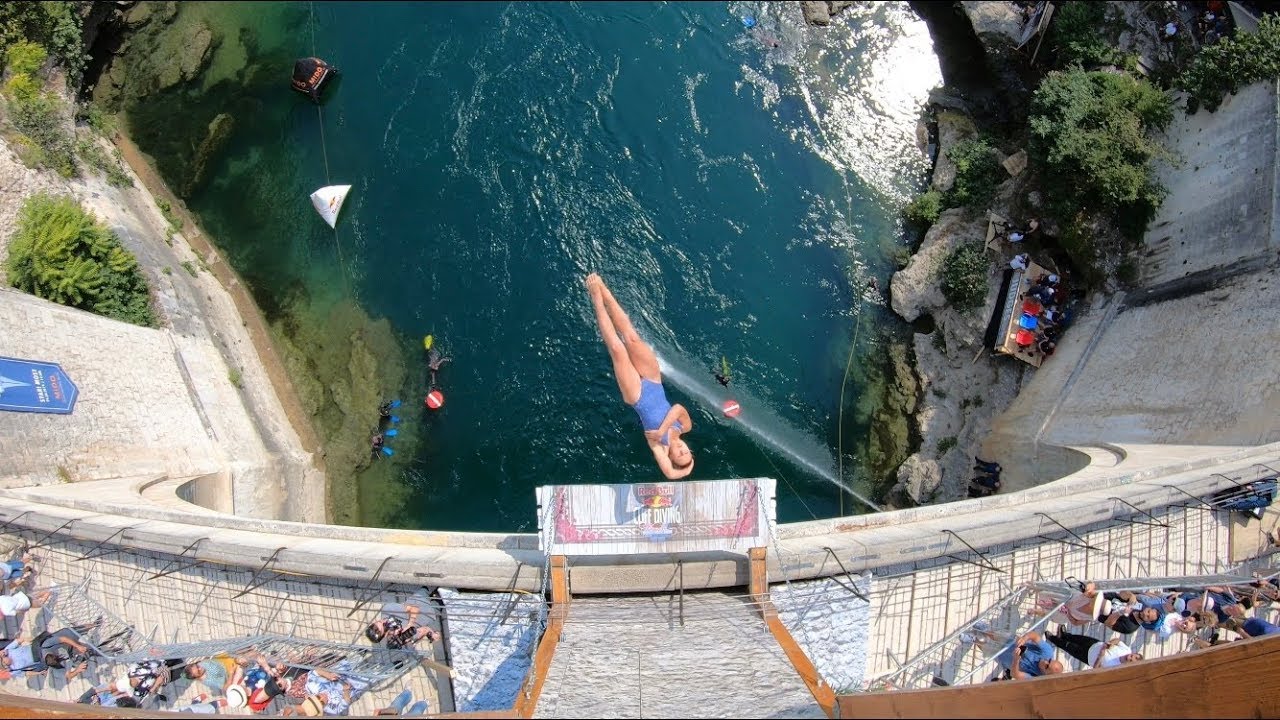 Sportschau - Iris Schmidbauer - Red Bull Cliff Diving Mostar 2019