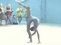 Rhythmic gymnast contortion