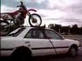 CRF 450 crash on the highway