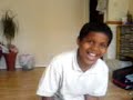 my little nephew singing beautiful girl...... then drops a line to a girl on da phone!!!!
