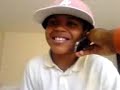 my little nephew singing beautiful girl...... then drops a line to a girl on da phone!!!!