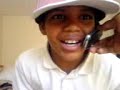 my little nephew singing beautiful girl...... then drops a line to a girl on da phone!!!!