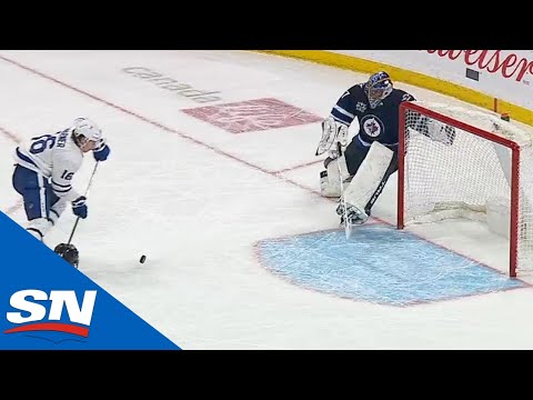 Mitch Marner Gifted Goal After Bizzare Bounce Off Stanchion