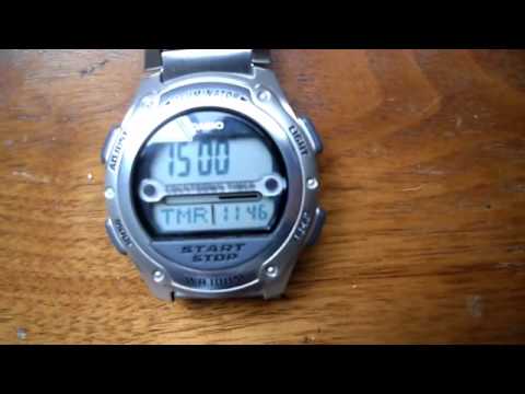 how to set time on casio w-94h