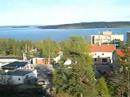 look from her balcony in the center of Sweden: Timrå