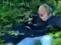 Rubgy tackle into thorn bush