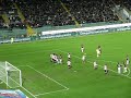 Palermo - Milan (30.11.08) Palo di Ronaldinho su punizione.