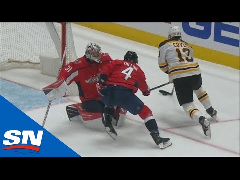 Charlie Coyle Fakes Out Craig Anderson & Brendan Dillon To Set Up Jake DeBrusk