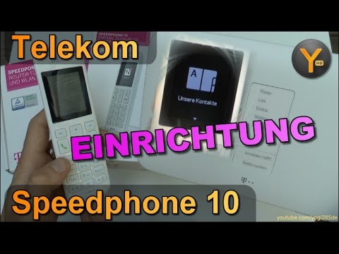 Telekom T-Com Speedphone 10 - Einrichtung