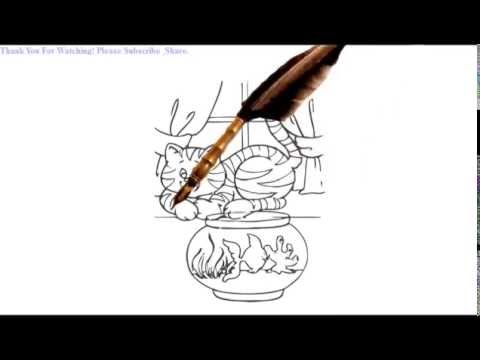 how to draw aquarium