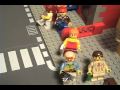 Evil Lego Robot Attacking the City