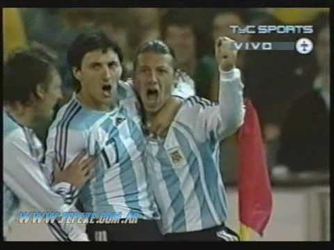 Gol de Martin Demichelis con Argentina