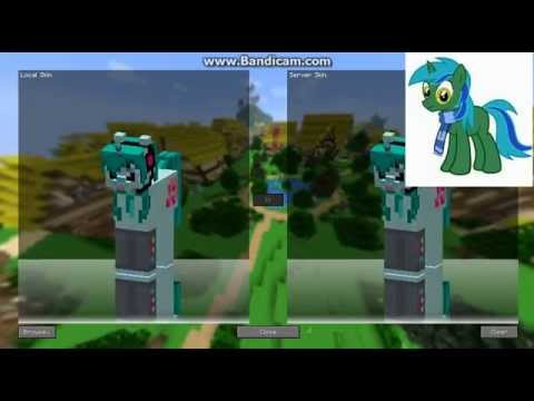 how to change minecraft mlp skin