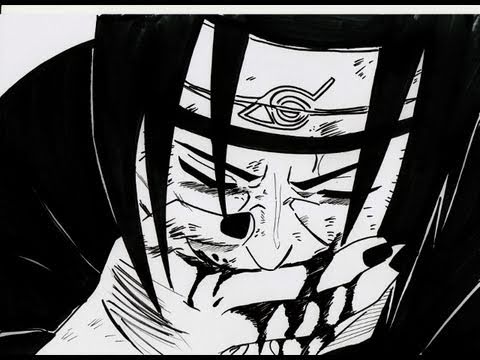 how to draw itachi uchiha
