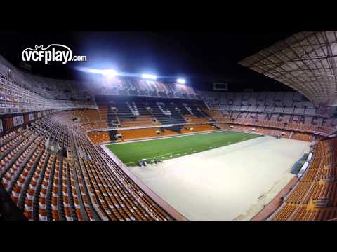 Valencia CF: Time-lapse césped de Mestalla