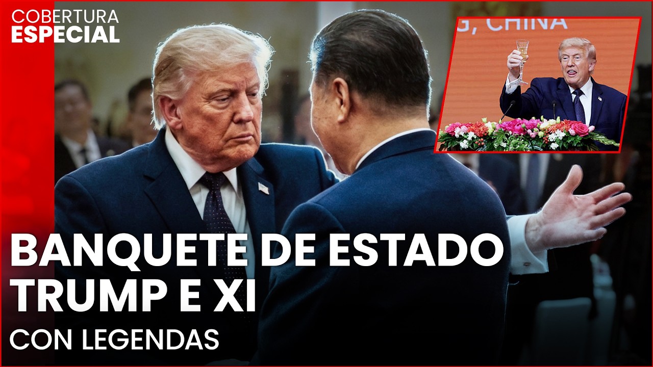🔴 Trump participa de cerimônia oficial com Xi Jinping em Pequim; assista aos discursos legendados