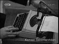 Survivor Teymuralp playing typewriter on Symphonic Orchester