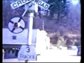 crossing grade signal located at fir street, winlock, washington, circa 1953.  the two main crossings at winlock had these signals until they wre removed in 1973.