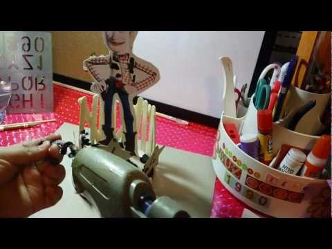 centro de mesa de WOODY(toy story) para fiestas infantiles