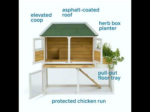 #4701 Chicken Coop with Herb Planter