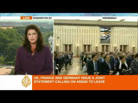 patty culhane - US President Barack Obama has for the first time explicitly called on Syria's President Bashar al-Assad. he has also ordered expanded sanctions, targeting Sy...