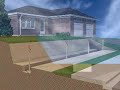 Layout, Excavation, and Gravel Base for a Retaining Wall
