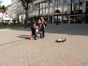 Streetmusicians at the Vorosmarty in Budapest