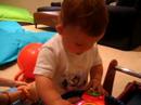 Zackie and Sydney Playing In Basement
