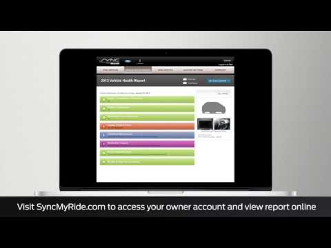 how to run a vehicle health report sync