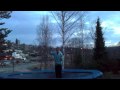 Trampoline trick epic fail