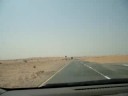 Ras Al Khaimah windy road with sand dunes