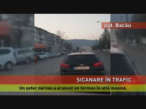 Un şofer nervos a aruncat un termos în altă maşină
