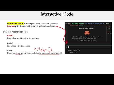 Claude Code Essentials - Interactive Mode