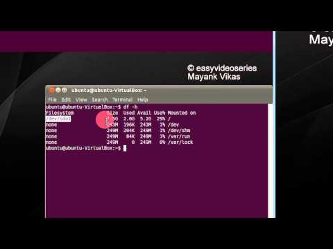 how to check disk space in linux