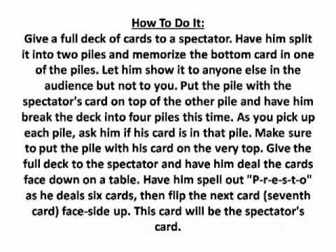 Cool Magic Card Tricks Revealed – Easy Magic Secrets