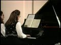 duo Vela play BRAHMS Hungarian Dance n.11, piano 4 hands