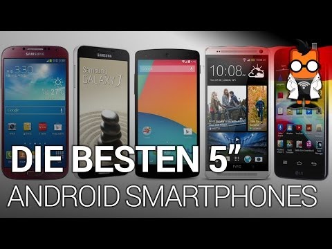 Die besten 5-inch Android Smartphones im Vergleich [Deutsch - German]