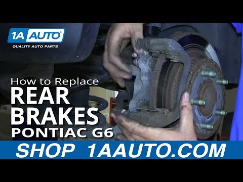 How To Install Replace do a Rear Brake Job Pontiac G6