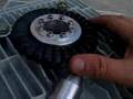 My micro turgo turbine and car alternator