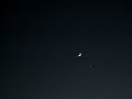 Time-Lapse Video of the Conjunction of Venus, Jupiter, and a Crescent Moon in Washington, DC