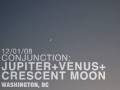 Time-Lapse Video of the Conjunction of Venus, Jupiter, and a Crescent Moon in Washington, DC