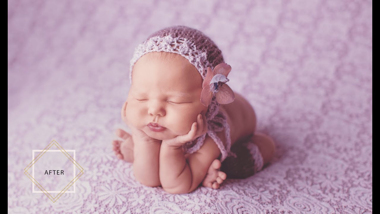 photo retouching tutorial new born babies