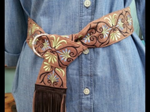 how to embroider a belt